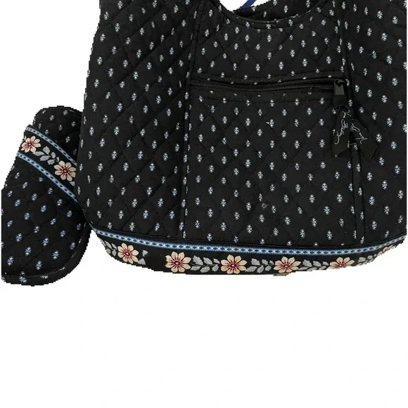 Vera Bradley Black and White Tote with Eyeglass Case - Picture 2 of 7